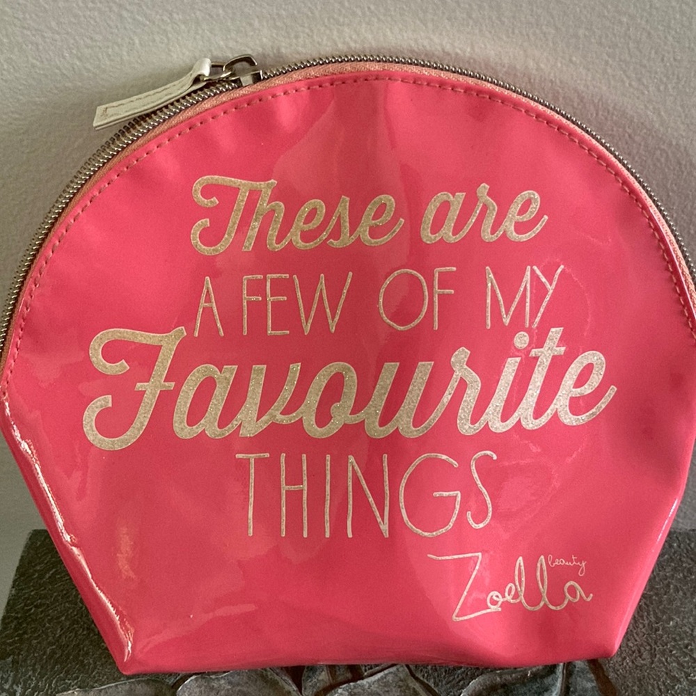 Zoella Pink Makeup Bag, with Zipper